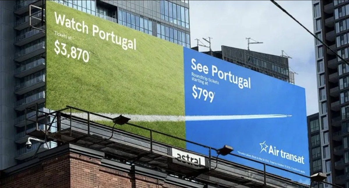Smarter OOH Take auf die hohen WM Ticketpreise
