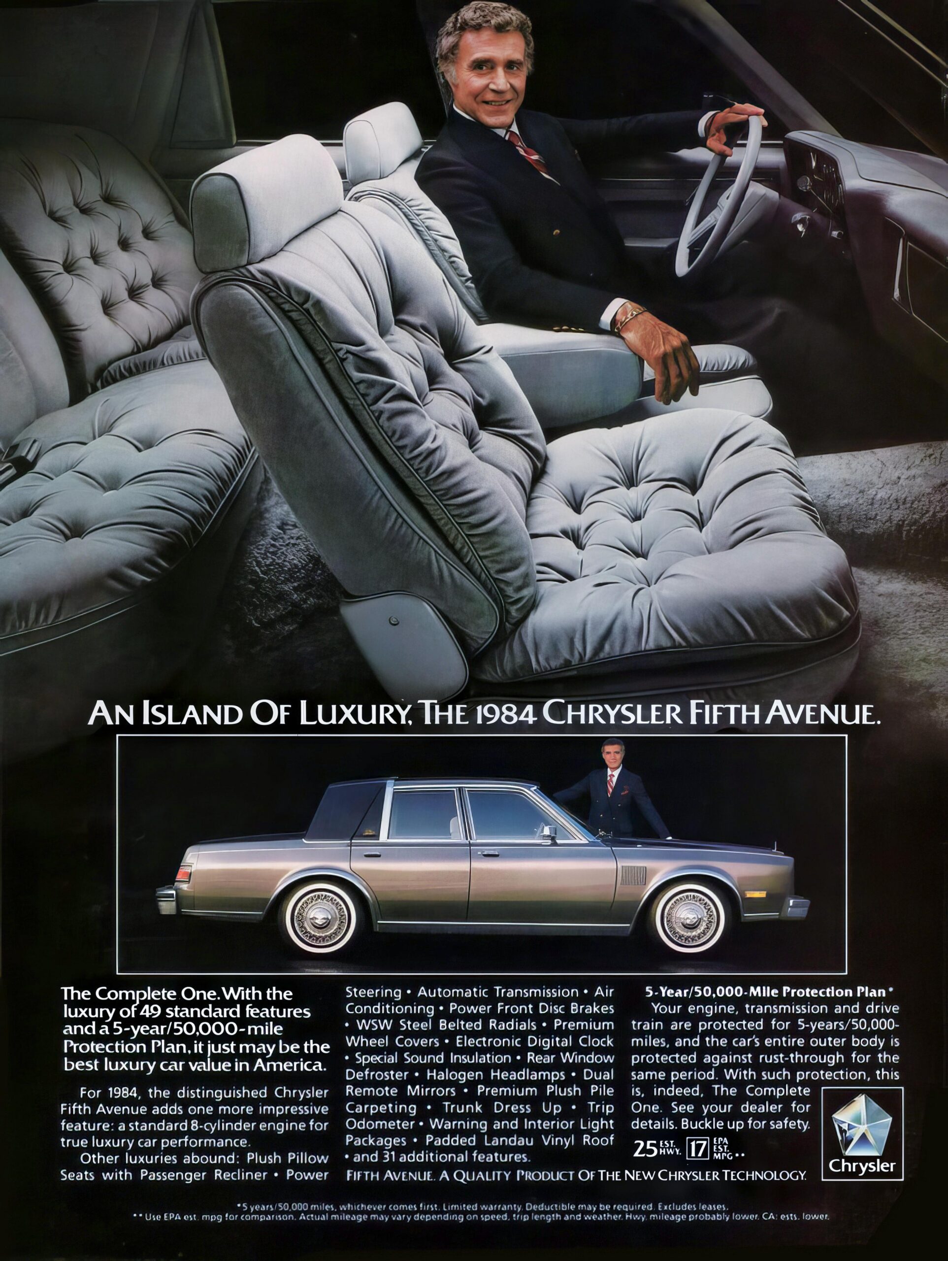 Werbung aus den 1980ern: Ricardo Montalbán stellt Plüschsitze vor